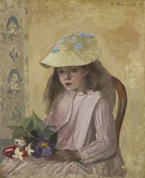 Porträt der Tochter des Künstlers, 1872